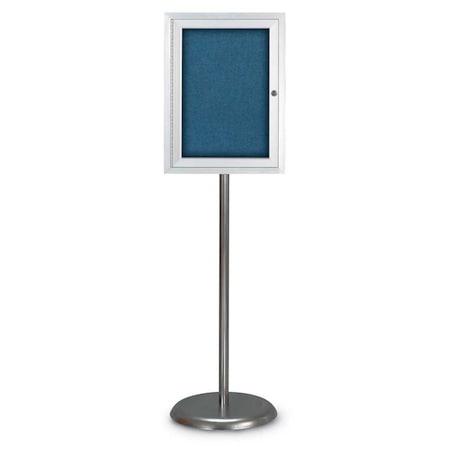 United Visual Products Corkboard, Double Door, Radius Frame, 48x36", Bronze/Black Rubber UV7003-BRONZE-RUBBER